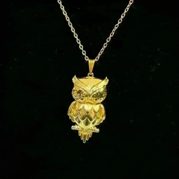 Owl necklace with earrings - Picture 7 of 7